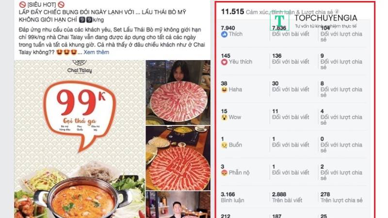 Quảng cáo nhà hàng trên Facebook mang lại hiệu quả như thế nào? 